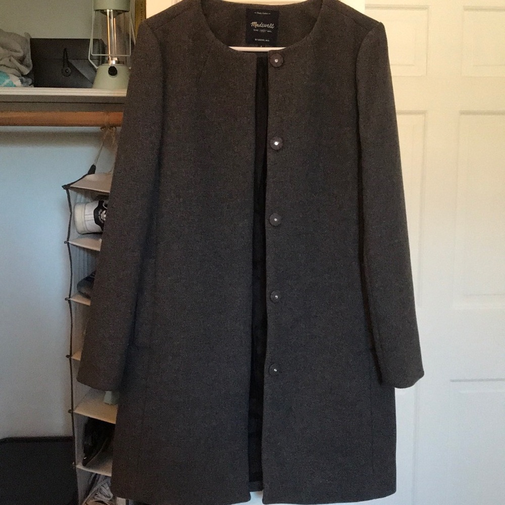 Madewell grey peacoat
